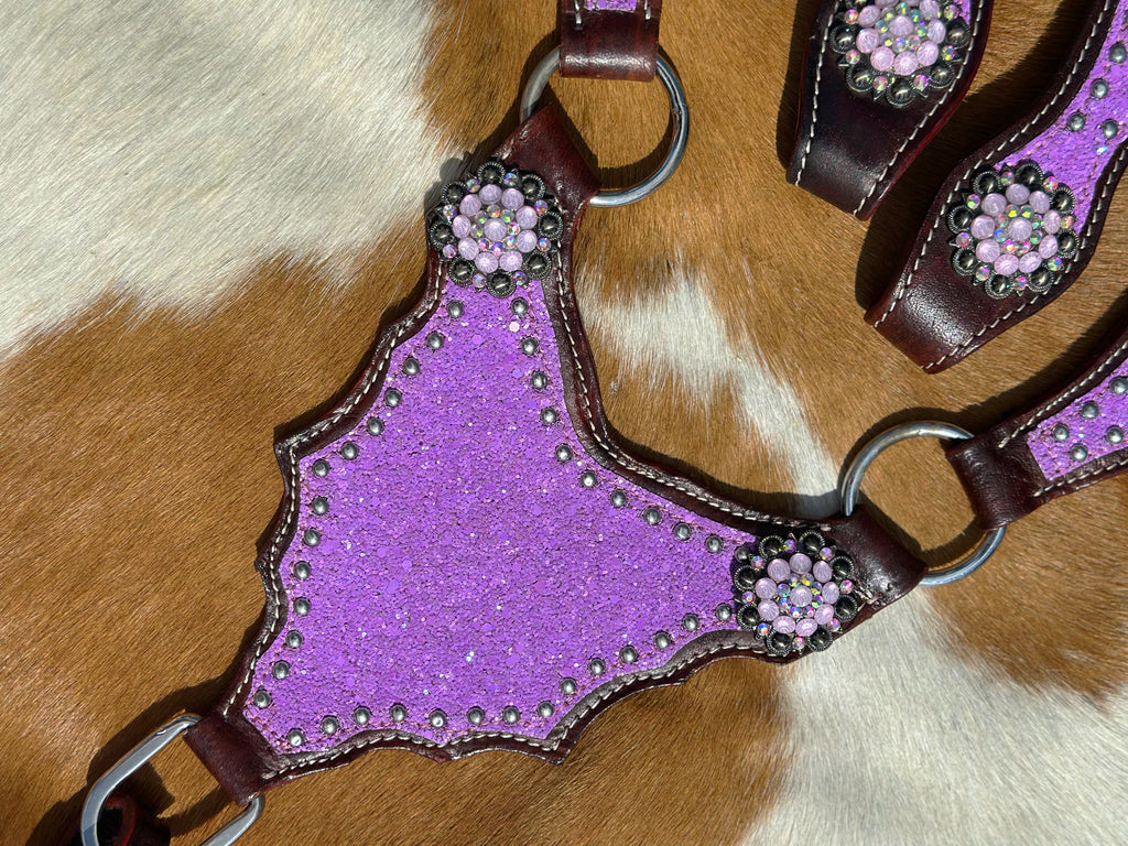 Lavender Glitter Cob Size Tack Set