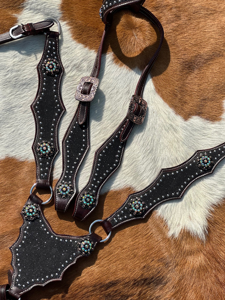 Limited Edition Black Glitter Tack Set