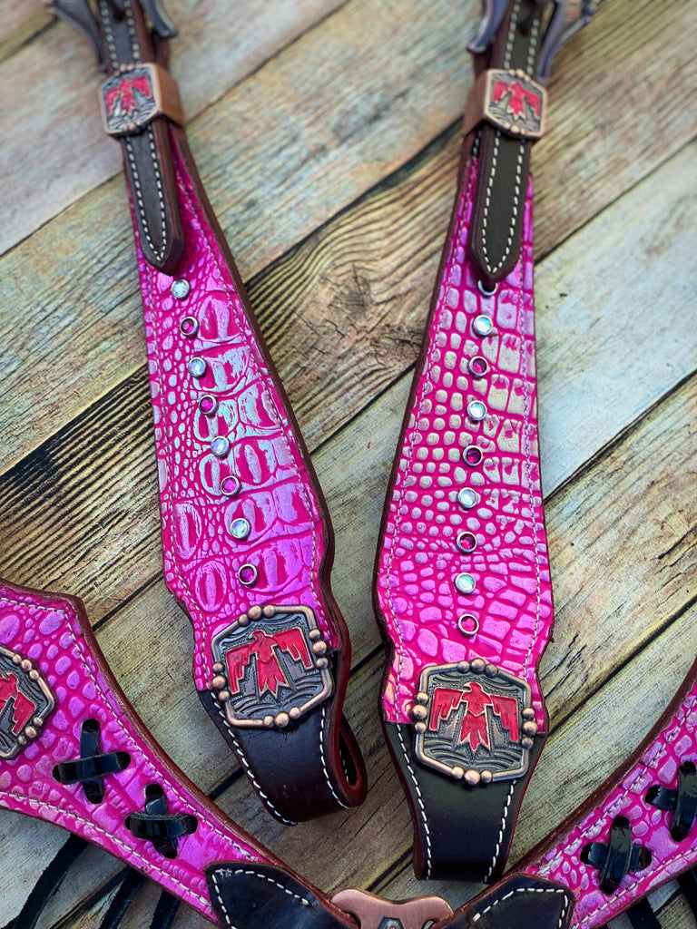 Pink Thunderbird Tack Set