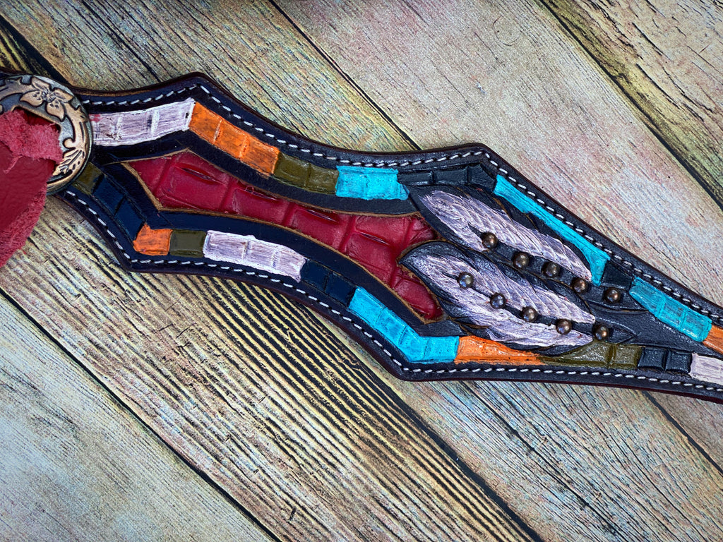 Crimson Feather Tack Set