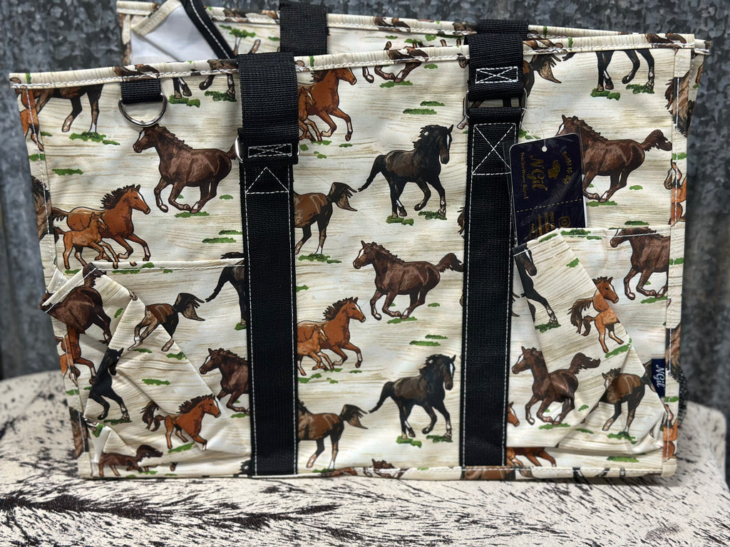 Wild Horses Large Organizer Tote