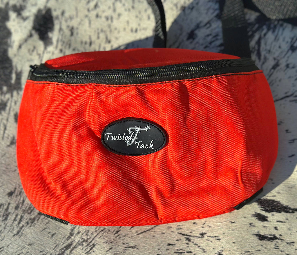 Orange Saddle Pouch