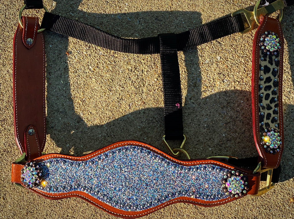 Glitter Cheetah Bronc Halter