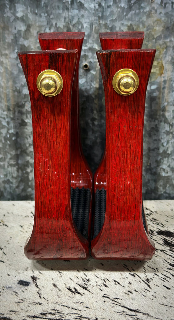 Red Nettles Barrel Racer Stirrups