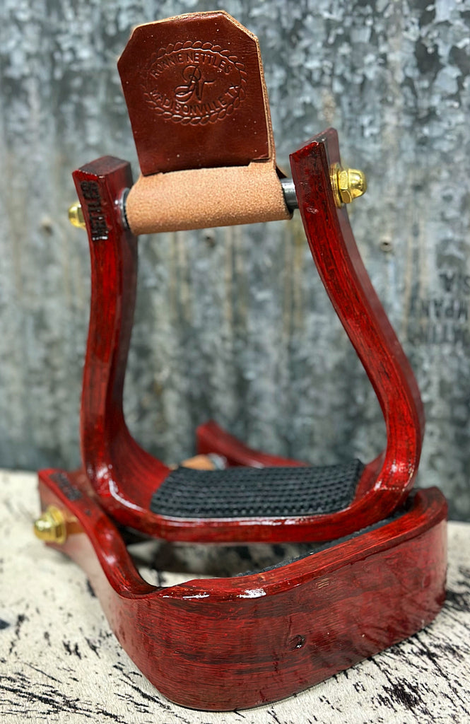 Red Nettles Barrel Racer Stirrups