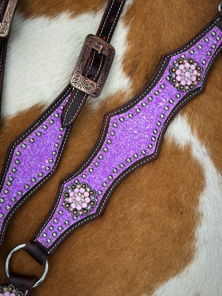 Lavender Glitter Cob Size Tack Set