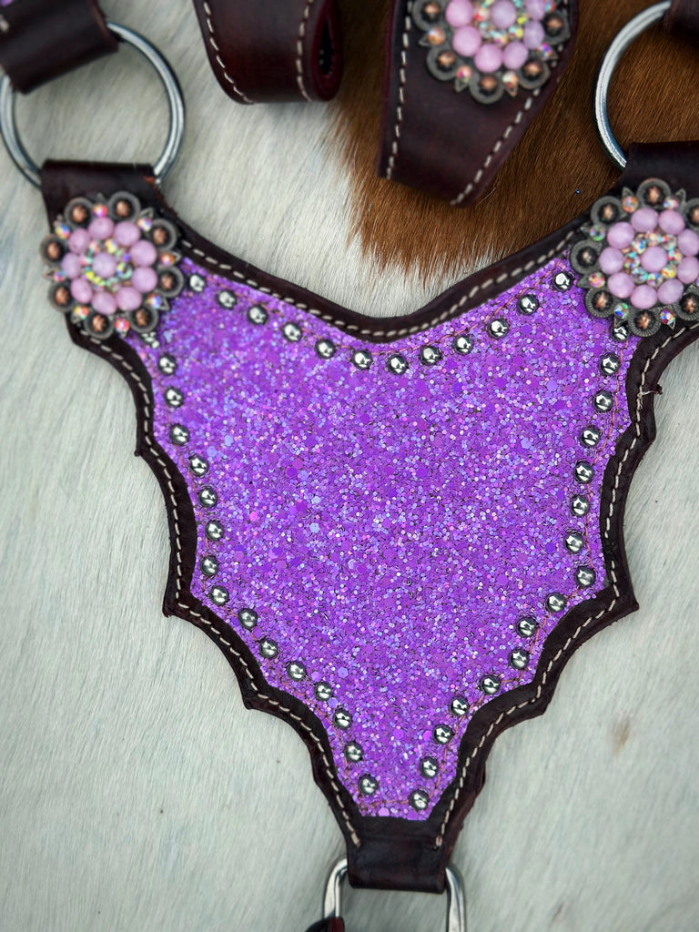 Lavender Glitter Cob Size Tack Set