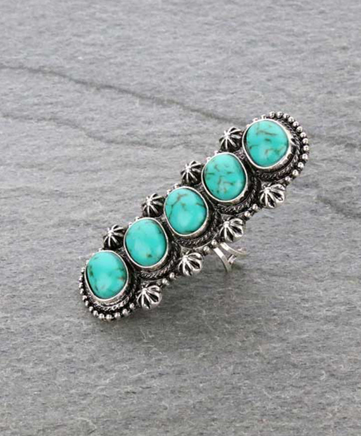 Turquoise Dipper Cuff Ring