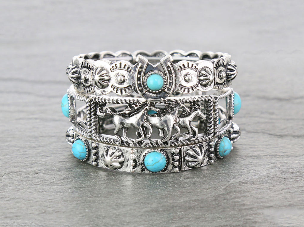 Horse Stackable Bracelets