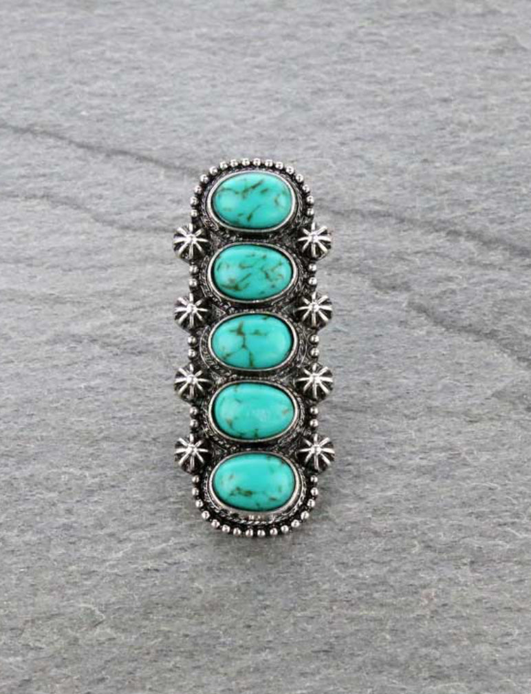 Turquoise Dipper Cuff Ring