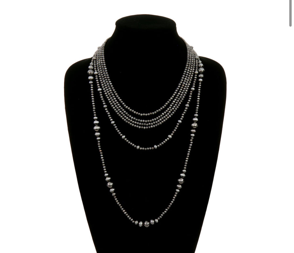 6Row Navajo Style Pearl Necklace