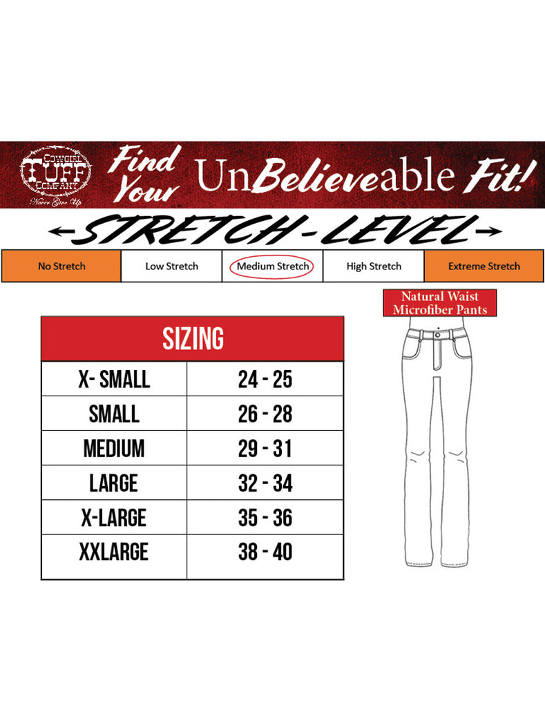 Cowgirl Tuff Black Work Hard Play Hard Pants