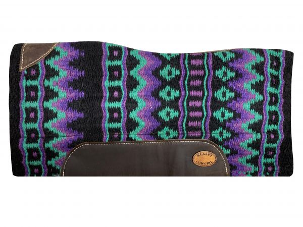 Purple, Black and Turquoise Saddle Pad