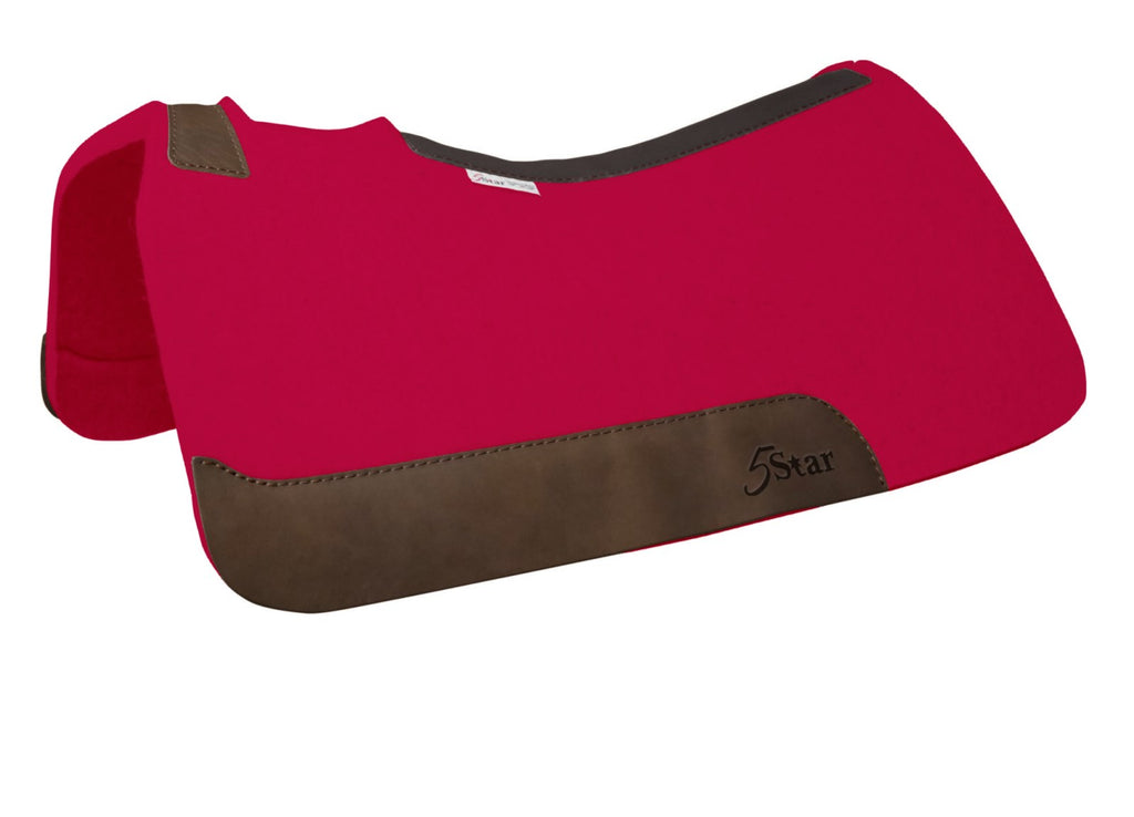The Barrel Racer 7/8"  Raspberry Saddle Pad