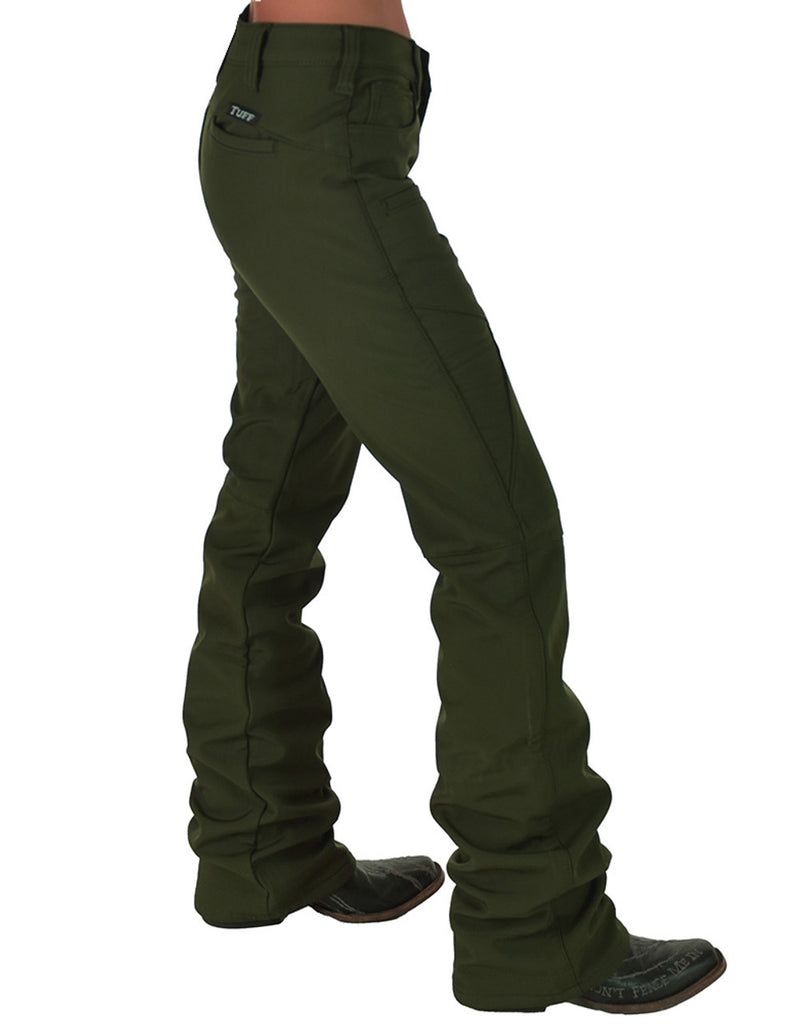 Olive Green Work Hard Play Hard Pants