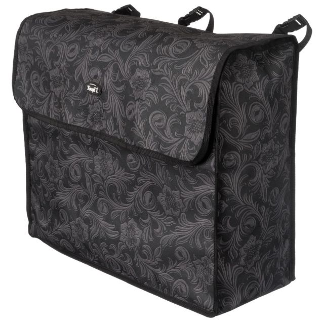 Black Floral Blanket Storage Bag