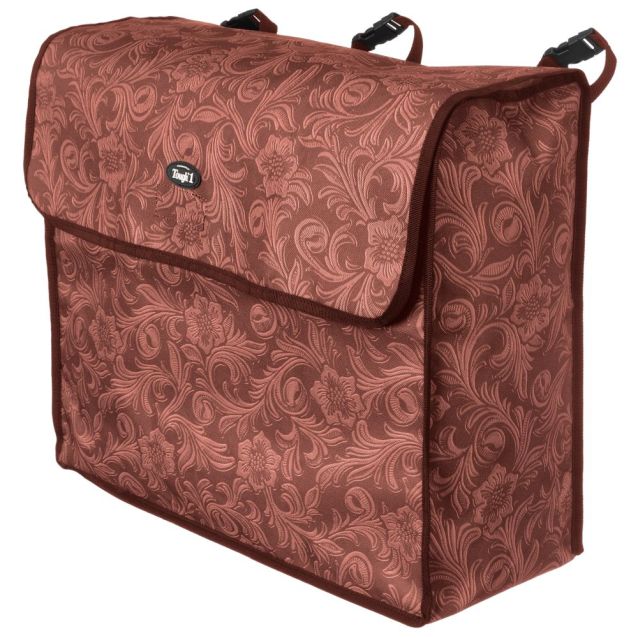 Brown Floral Blanket Storage Bag