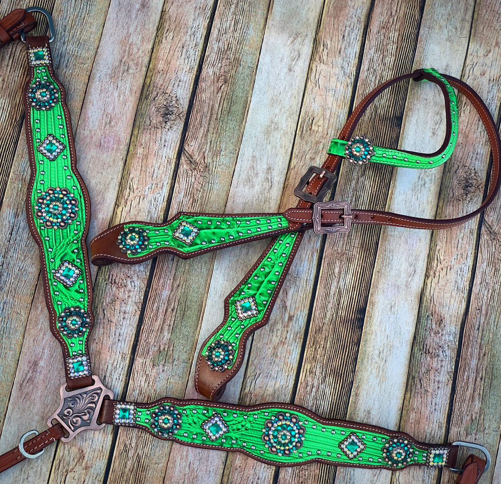 Lime Green Tack Set