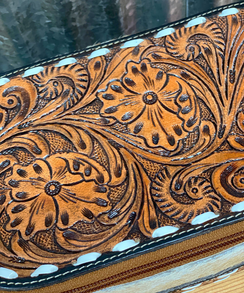 Classic Tooled Makeup Bag
