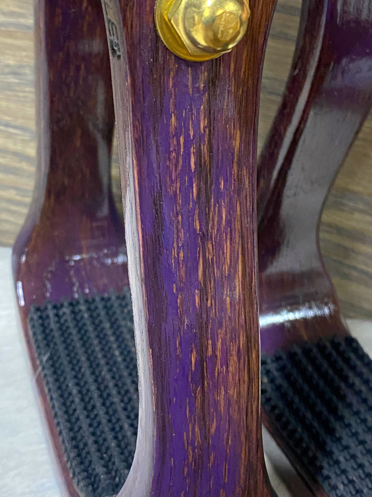 Distressed Purple Nettles Barrel Racer Stirrups