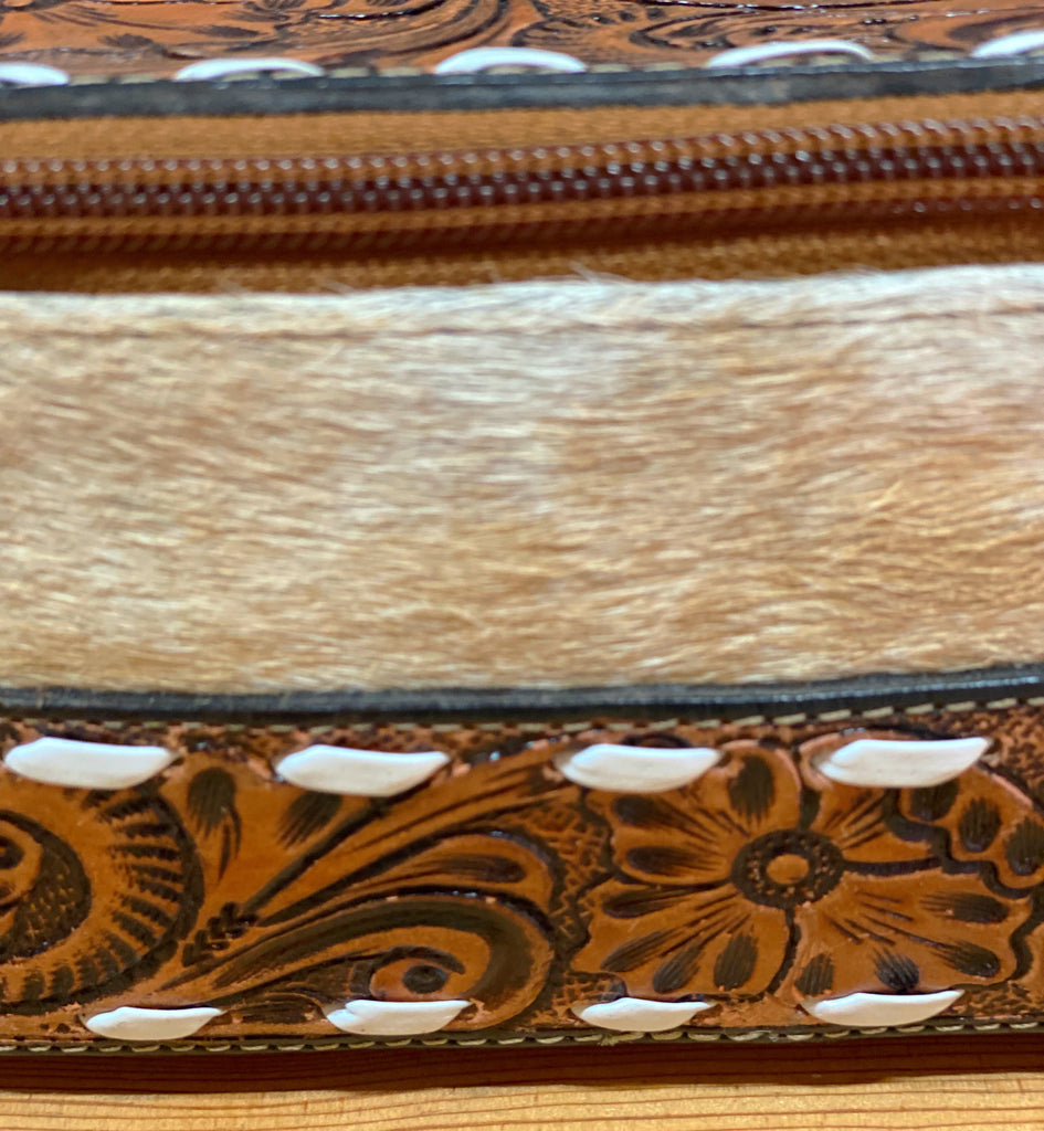 Classic Tooled Makeup Bag