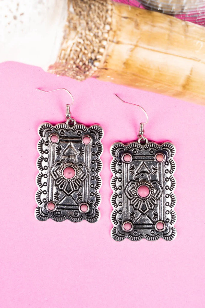 Pink Broken Hill Earrings