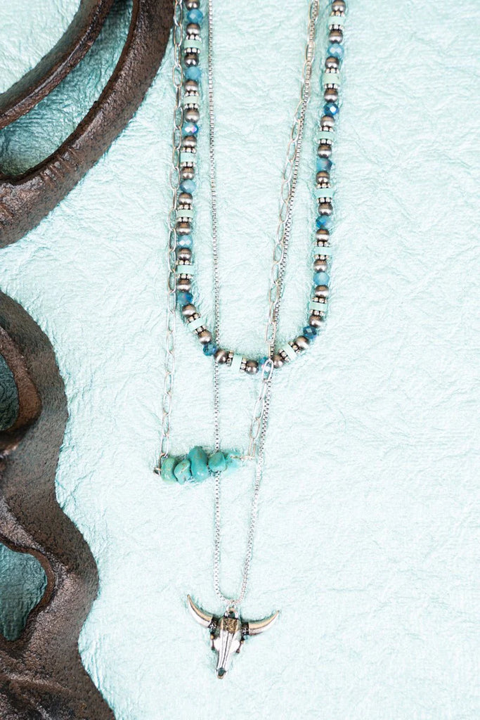 Turquoise Silvia Steer Layered Necklace