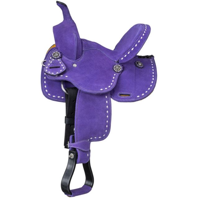 10 Inch Purple King Series Stratford Barrel Saddle