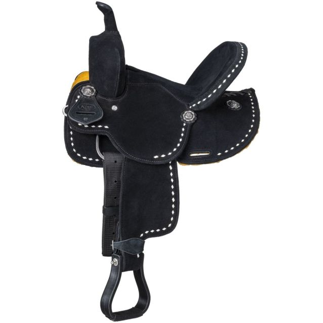 10 Inch Black King Series Stratford Barrel Saddle