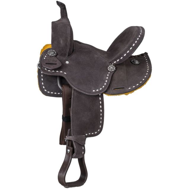 10 Inch Brown King Series Stratford Barrel Saddle