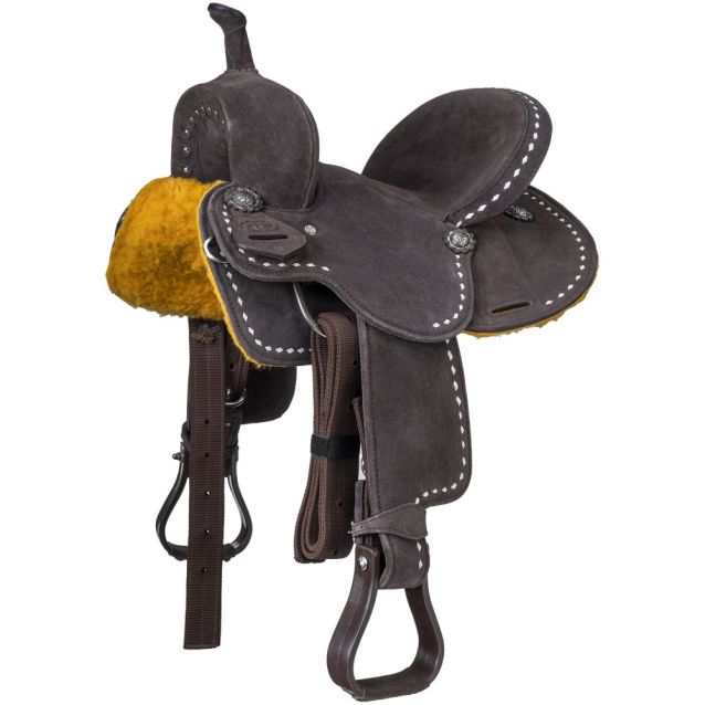 10 Inch Brown King Series Stratford Barrel Saddle