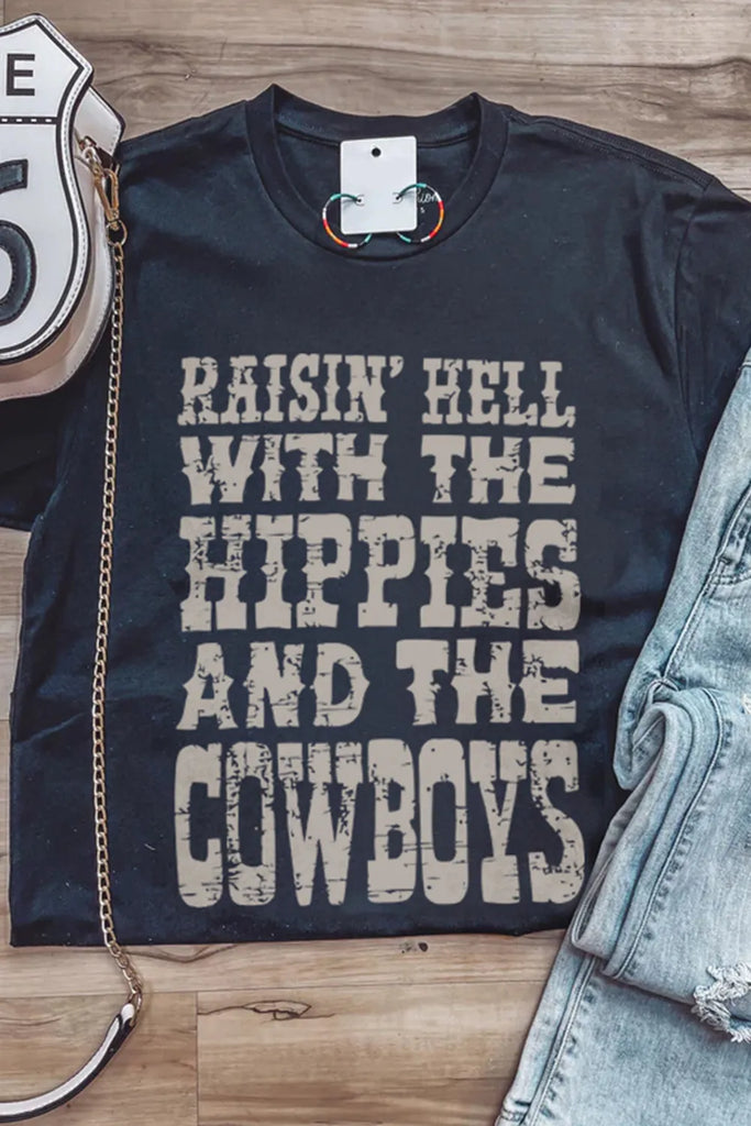 The Hippies and the Cowboys Tee