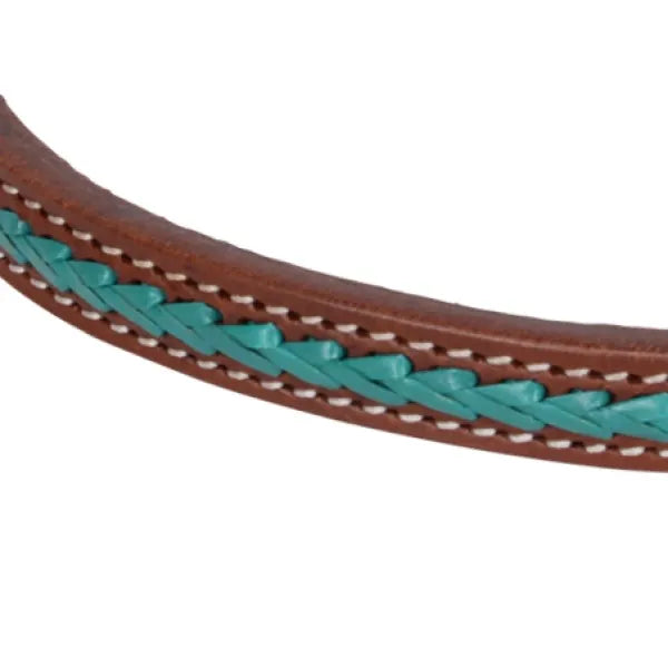 Circle Y Turquoise Rawhide Over and Under