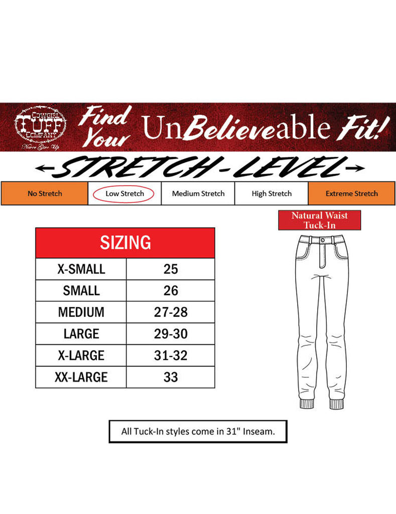 Cowgirl Tuff Work Hard, Play Hard Tuck In Pants