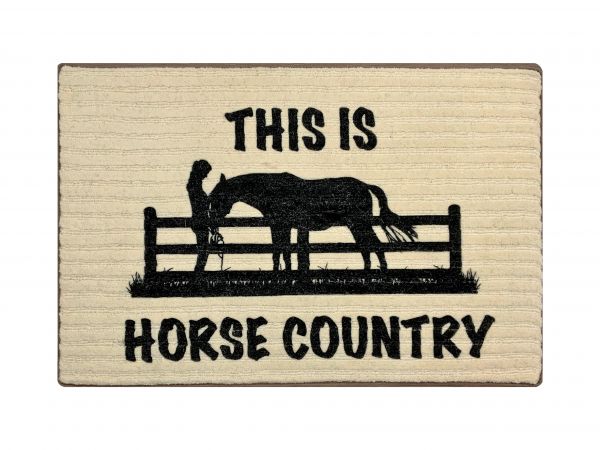 Horse Country Welcome Mat