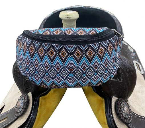 Blue Aztec Saddle Sack