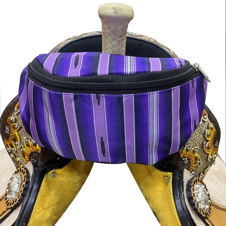 Purple Serape Saddle Sack