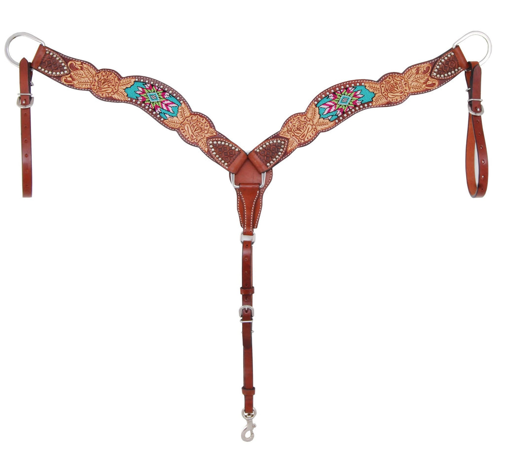 Rafter T Floral Beaded Tack