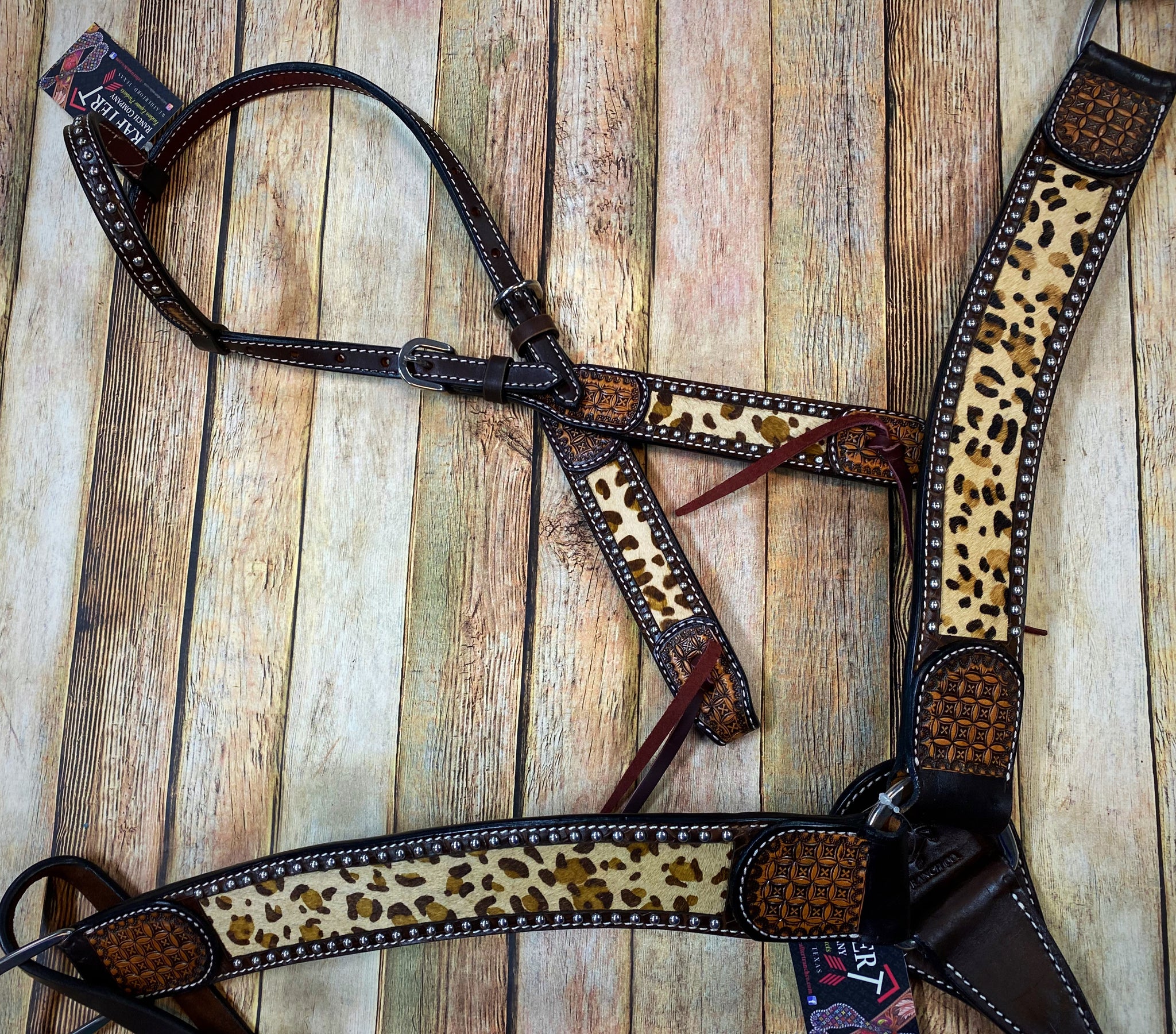 Rafter T hair on cheetah print belt Lyra Cheetah Print Belt - Italian Leather Hair-On Vintage  main image 3