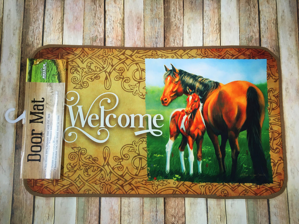 Mare and Foal Welcome Mat