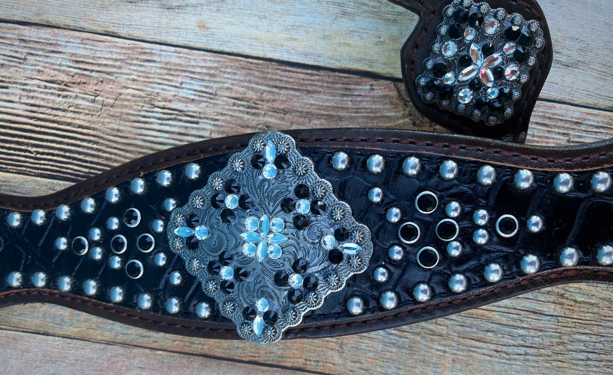 Sac hobo star à chaîne Cuir d'agneau Macrocannage noir Sac hobo star à chaîne Cuir d'agneau Macrocannage noir
