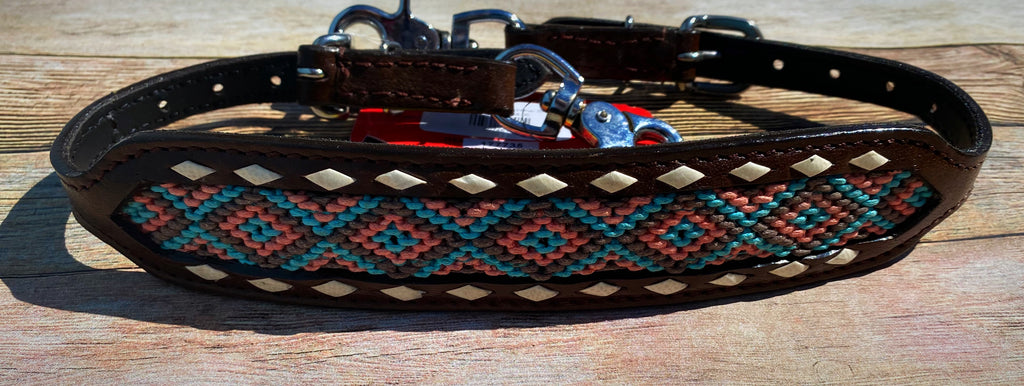 Coral and Turquoise Wither Strap