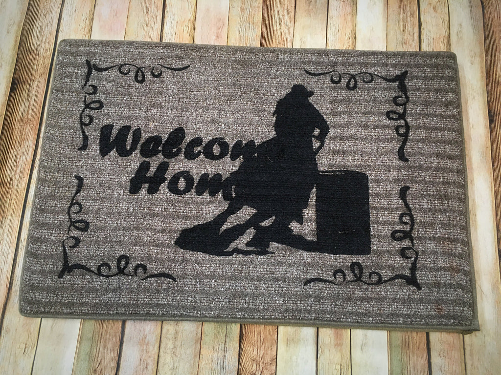 Barrel Racer Welcome Mat