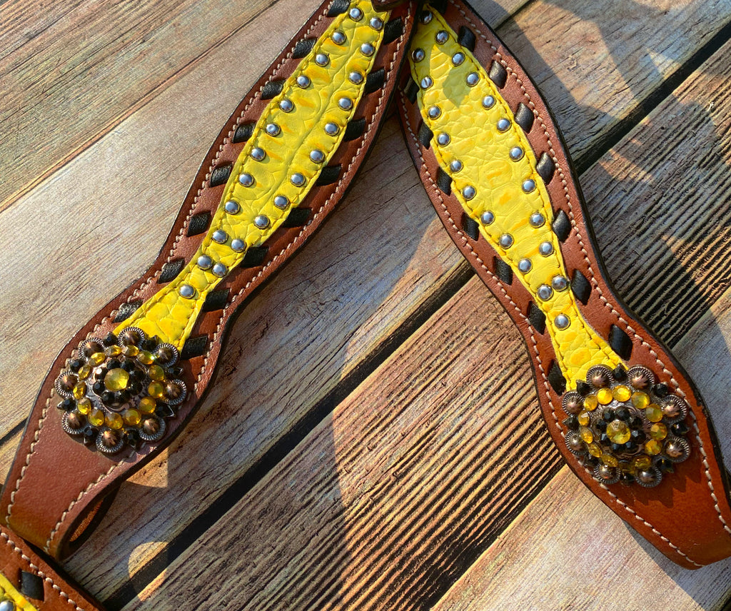 LV tack set scalloped design – The Gritty Spur