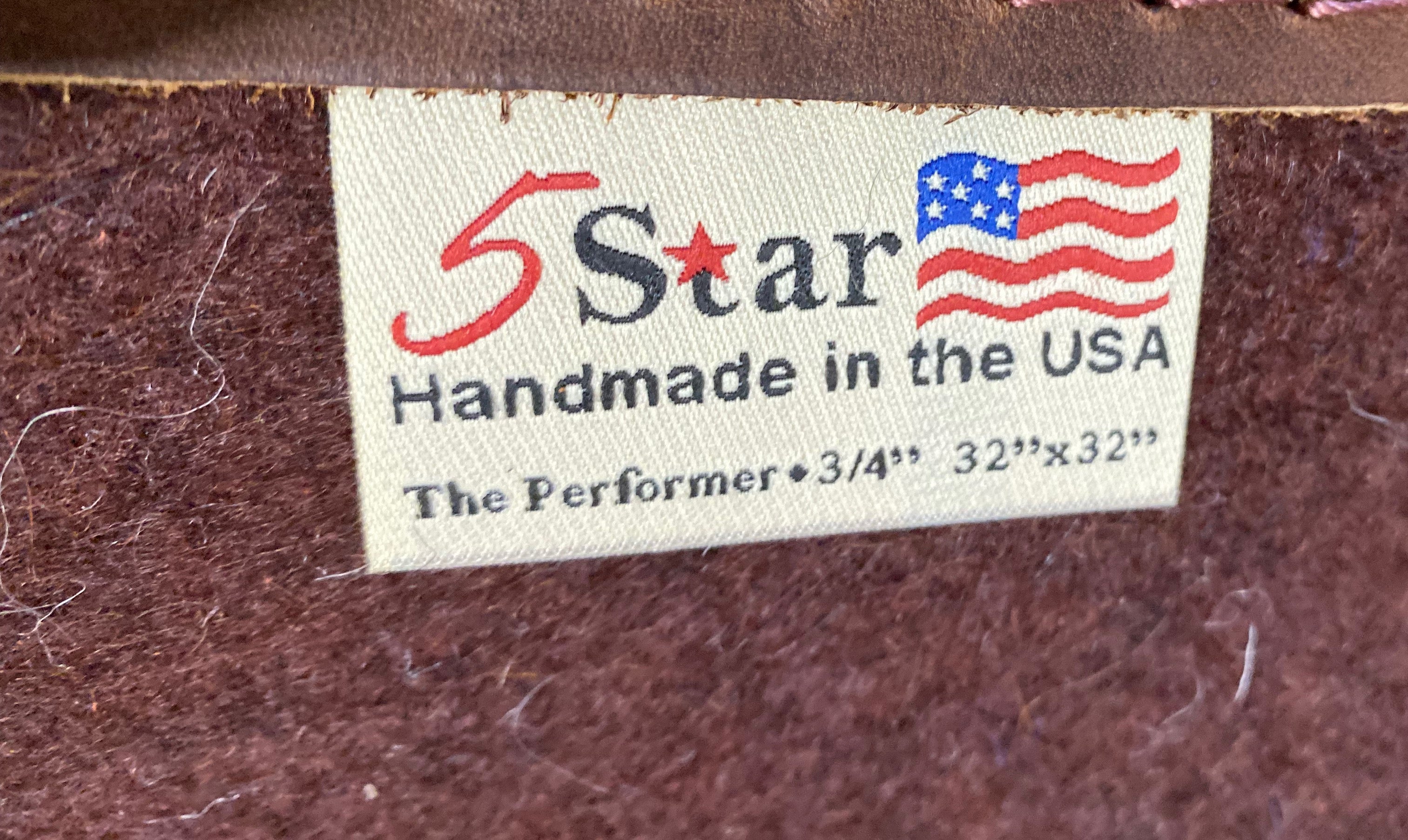 5 Star Performer 7/8 Western Saddle Pad 32x32